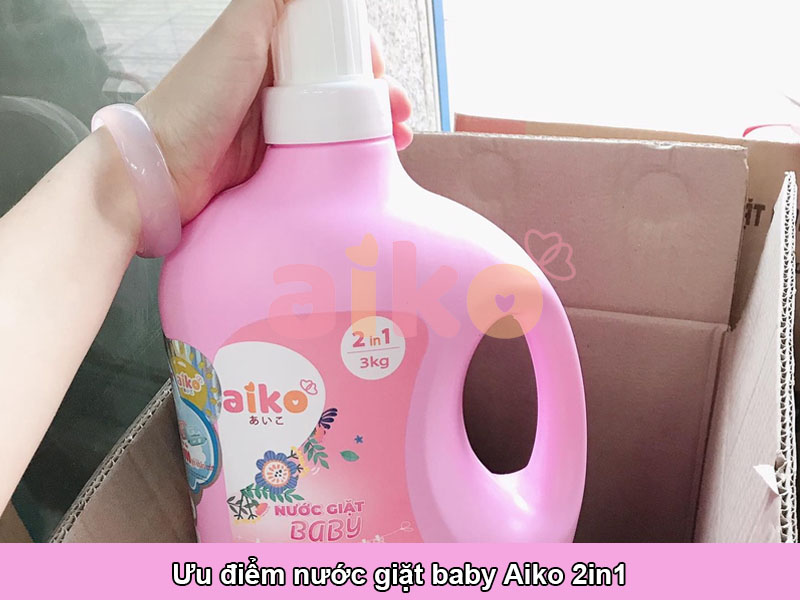 Ưu điểm của nước giặt baby Aiko 2in1